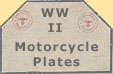 WWII Bike Plates
